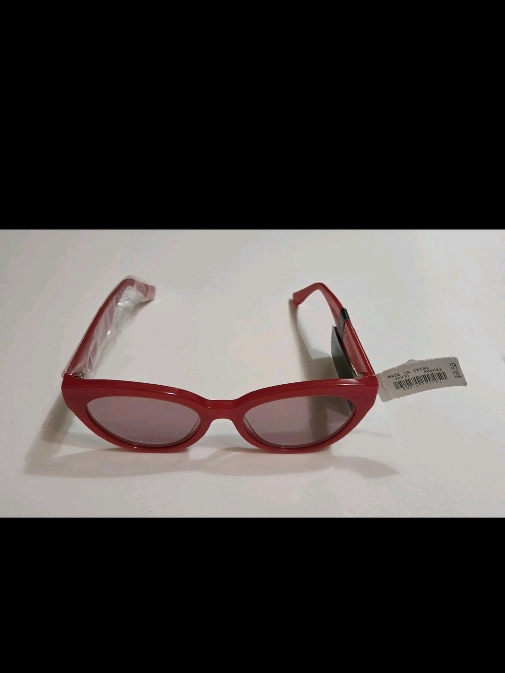 J Crew Red Cat-Eye Sunglasses - Stylish Women's Accessories NWT